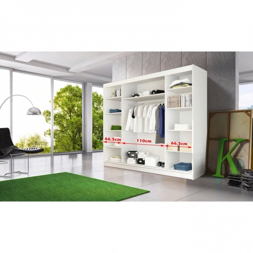 Dressing Iaki alb, 250 x 218 x 61 cm