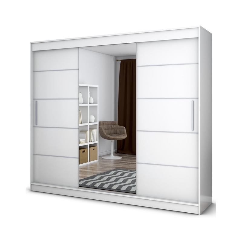 Dressing Iaki alb cu oglinda 250 cm x...