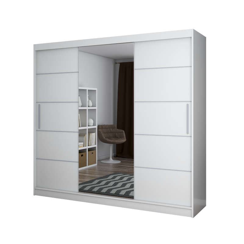 Dressing Iaki alb cu oglinda 233 cm x...