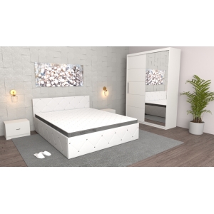 Set Dormitor Milano Alb  cu...