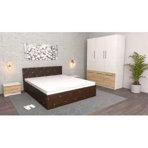 Dormitor Milano Wenge Alb...