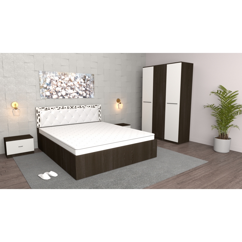 Dormitor Royal Wenge cu Dulap 3 usi...