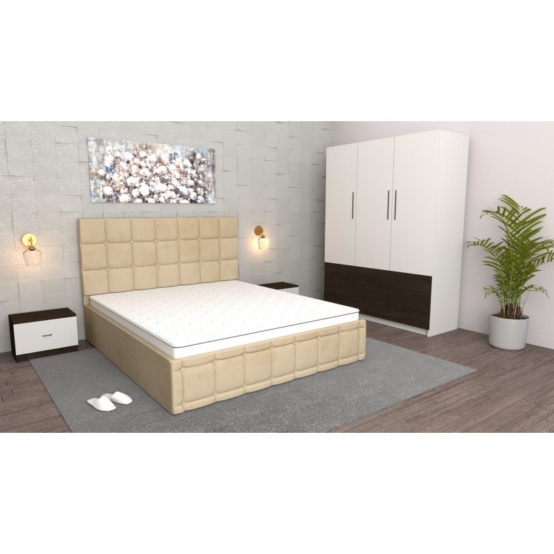 Dormitor Regal Bej Wenge cu Dulap...