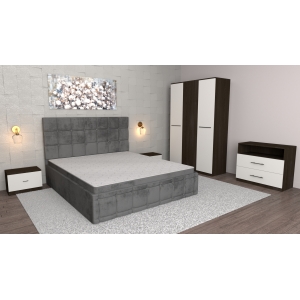 Dormitor Regal Gri Wenge cu...