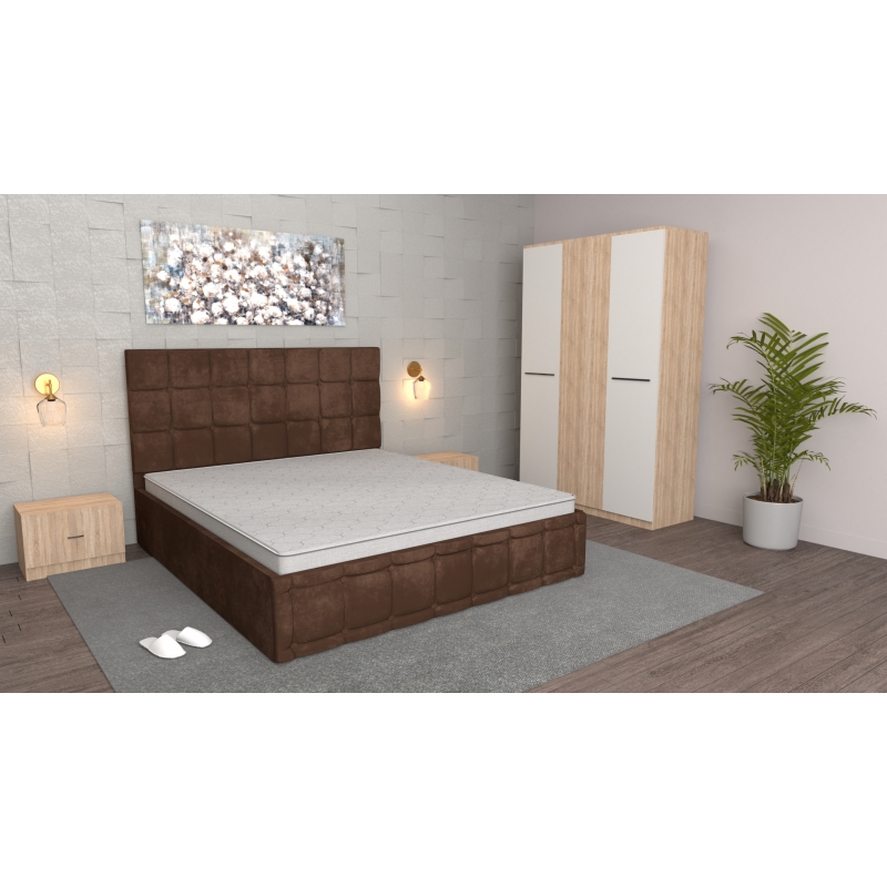 Dormitor Regal Maro Sonoma cu Dulap 3...