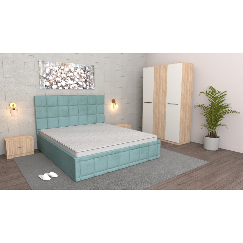 Dormitor Regal Turcoaz Sonoma cu...