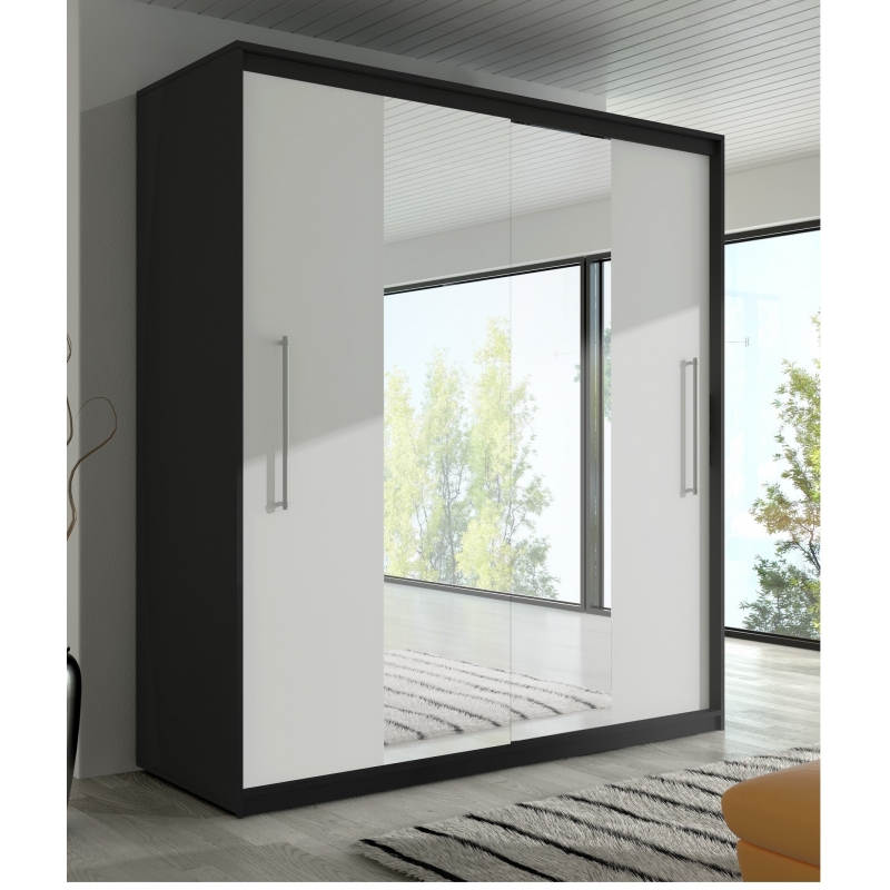 Dressing Delux Negru cu Oglinda 204...