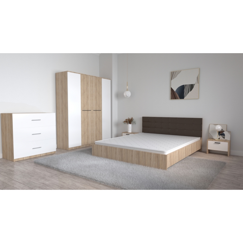 Set Dormitor Coral Stejar sonoma cu...