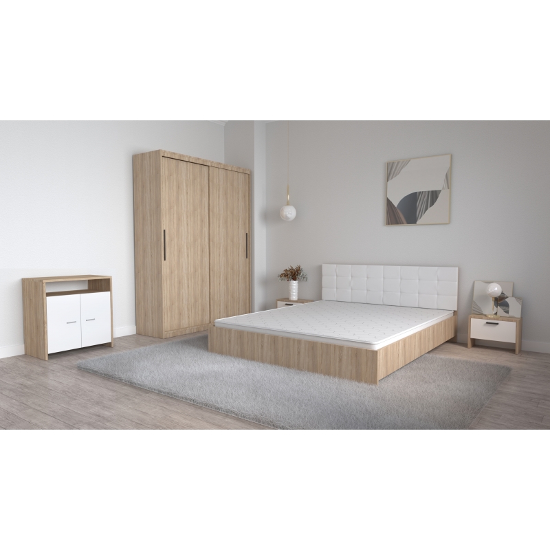 Set Dormitor Coral Stejar sonoma cu...