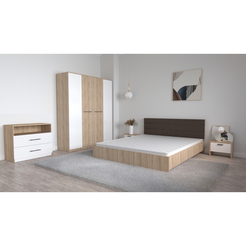 Set Dormitor Coral Stejar sonoma cu...