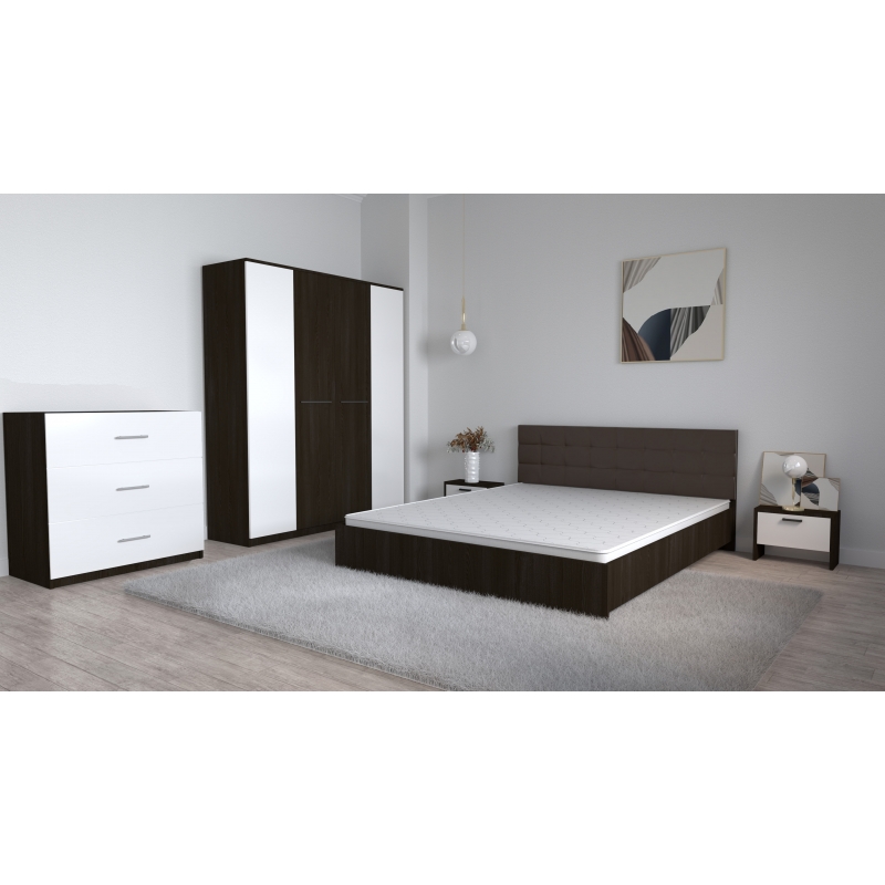 Set Dormitor Coral Wenghe cu tablie...
