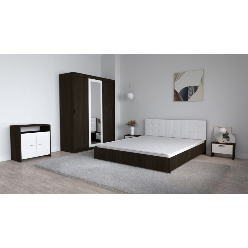 Set Dormitor Coral Wenghe cu tablie...