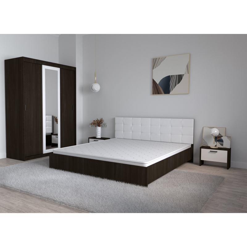 Set Dormitor Coral Wenghe cu tablie...