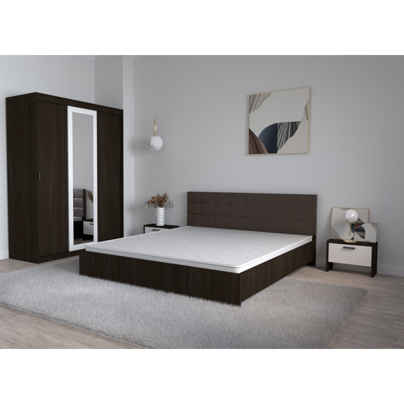 Set Dormitor Coral Wenghe cu tablie...
