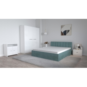 Set Dormitor Oliver Alb cu...
