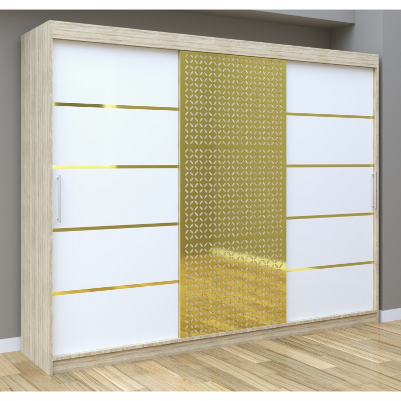 Dulap Dormitor Matei Gold 250 cm...