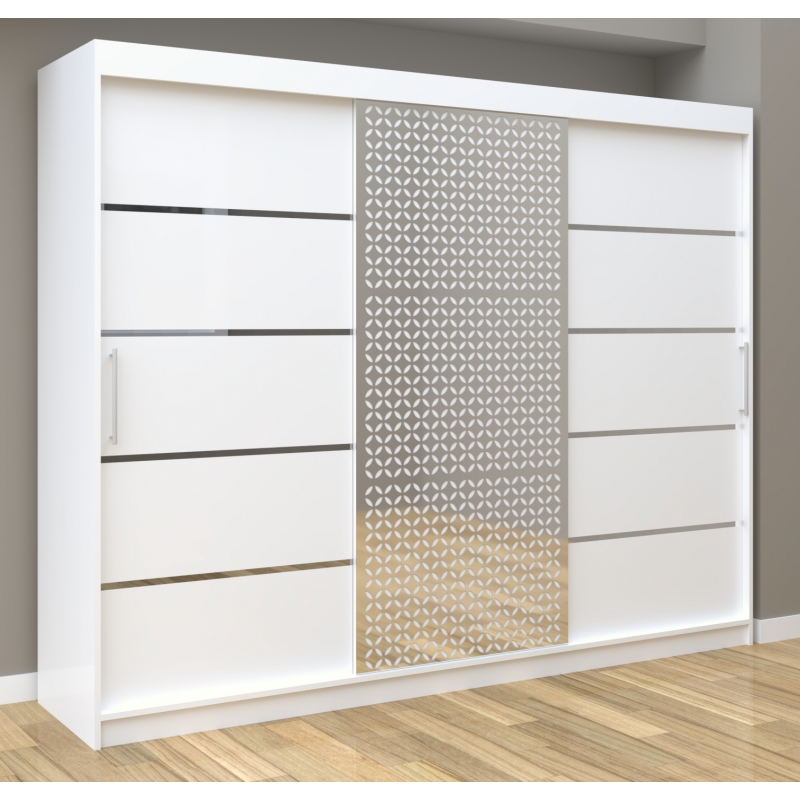 Dulap Dormitor Matei Silver 250 cm...