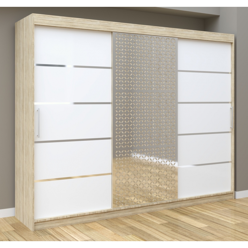 Dulap Dormitor Matei Silver 250 cm...