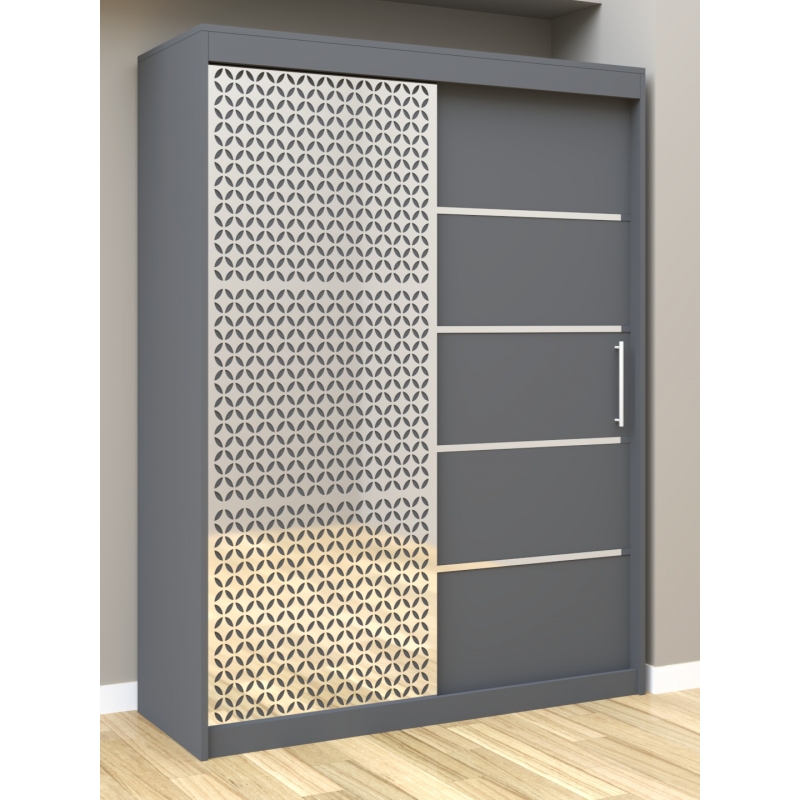 Dulap Dormitor Matei Silver 150 cm...