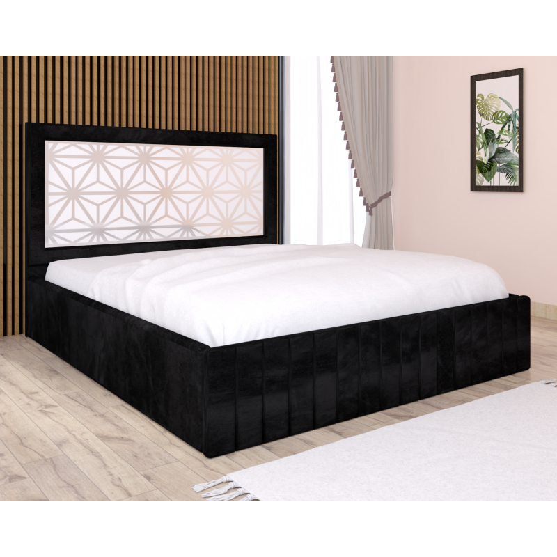 Pat Tapitat Stefan Cod106 Negru Cu...