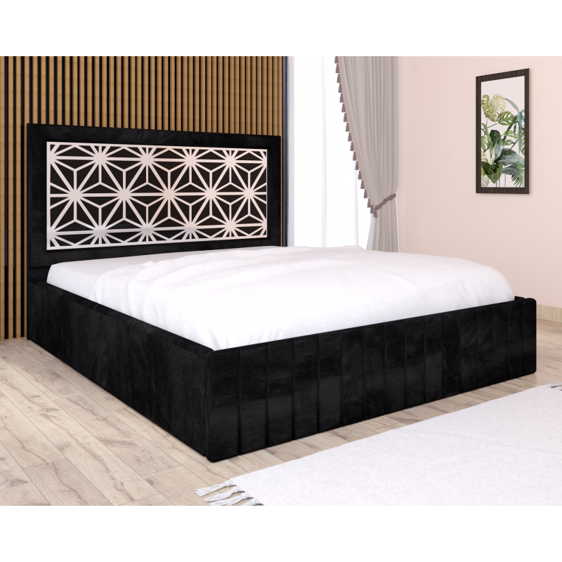 Pat Tapitat Stefan Cod107 Negru Cu...