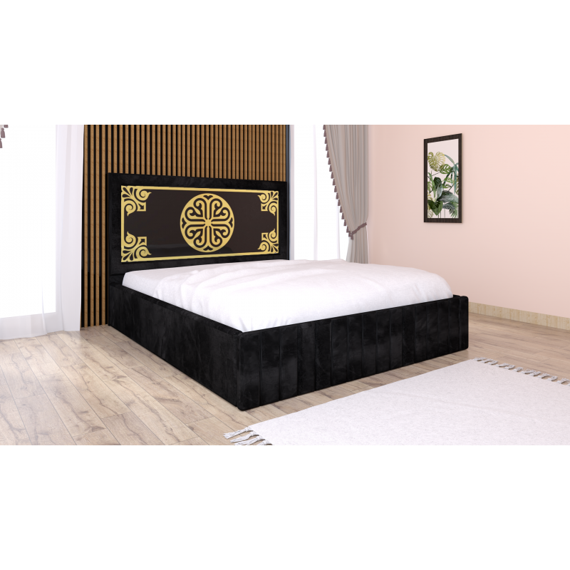 Pat Tapitat Stefan Cod114 Negru Cu...