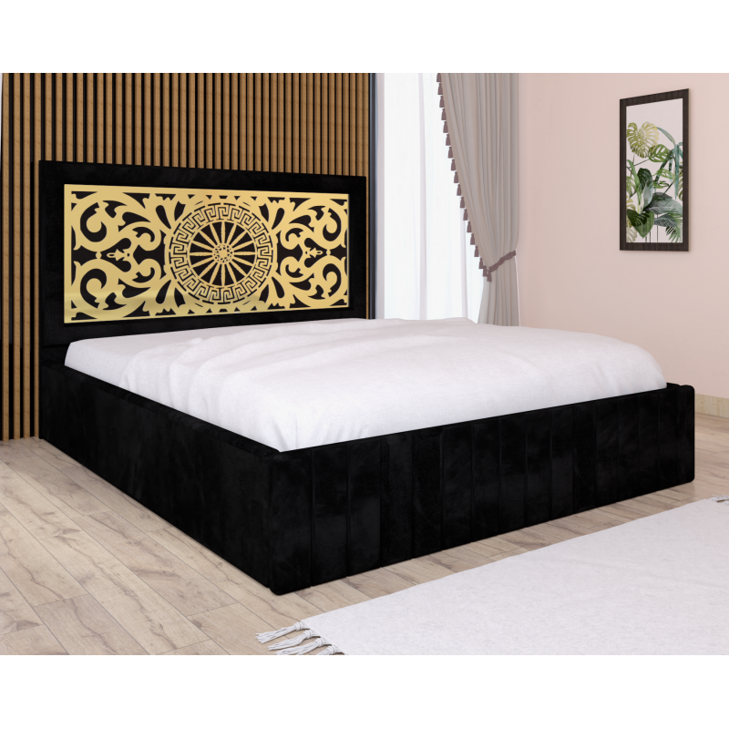 Pat Tapitat Stefan Cod126 Negru Cu...