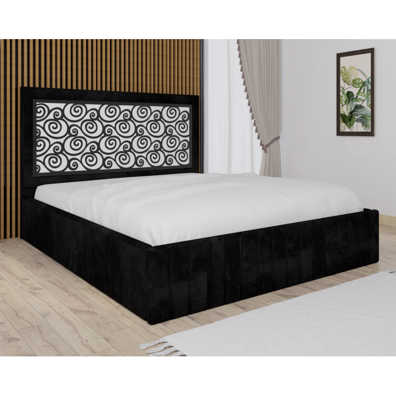 Pat Tapitat Stefan Cod129 Negru Fara...