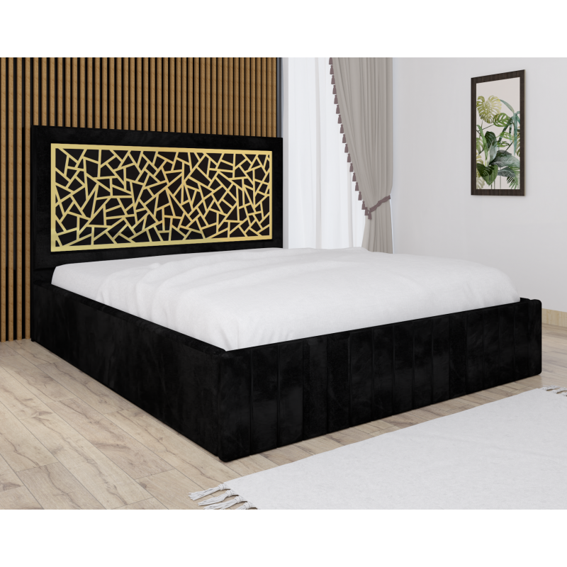 Pat Tapitat Stefan Cod150 Negru Fara...