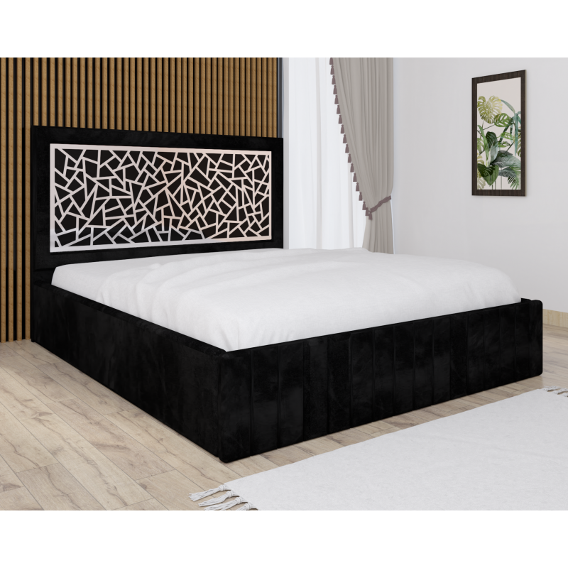 Pat Tapitat Stefan Cod151 Negru Cu...