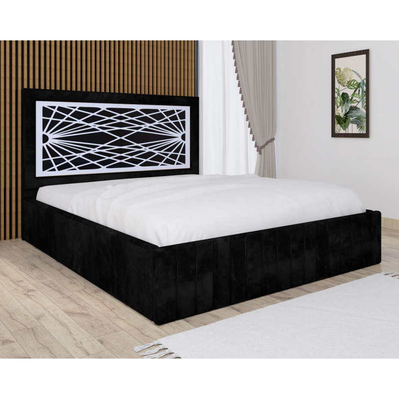 Pat Tapitat Stefan Cod172 Negru Cu...