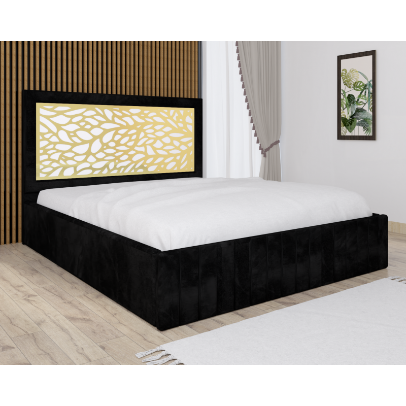 Pat Tapitat Stefan Cod175 Negru Cu...