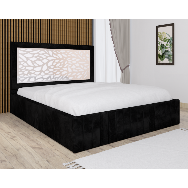 Pat Tapitat Stefan Cod177 Negru Cu...