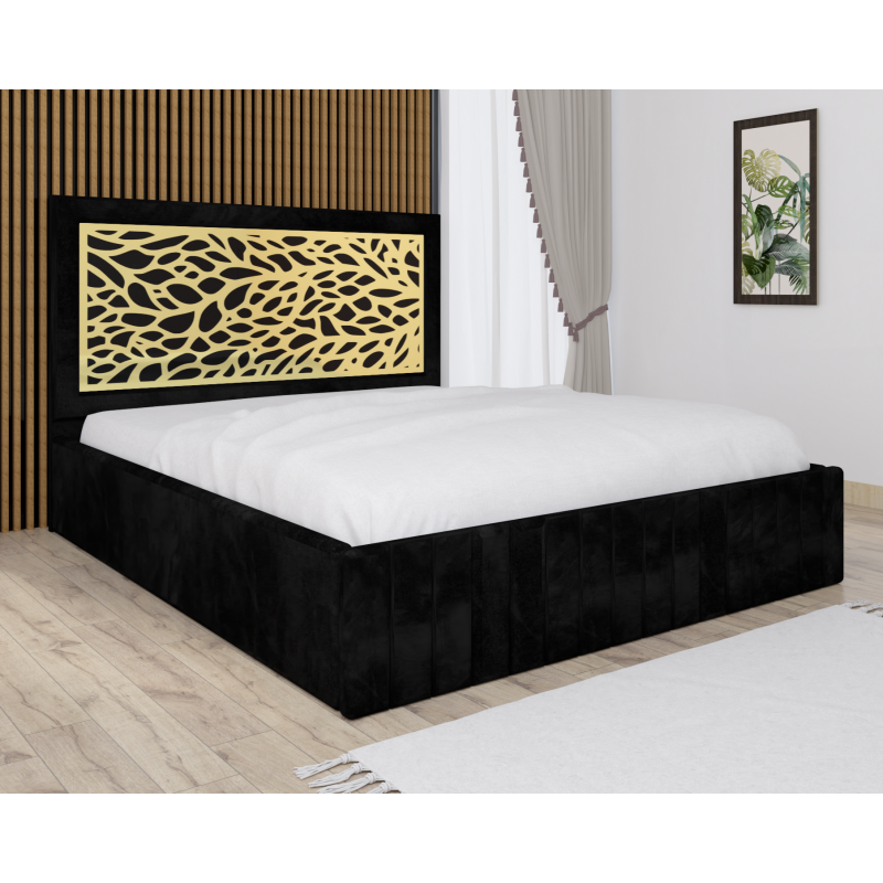 Pat Tapitat Stefan Cod179 Negru Cu...