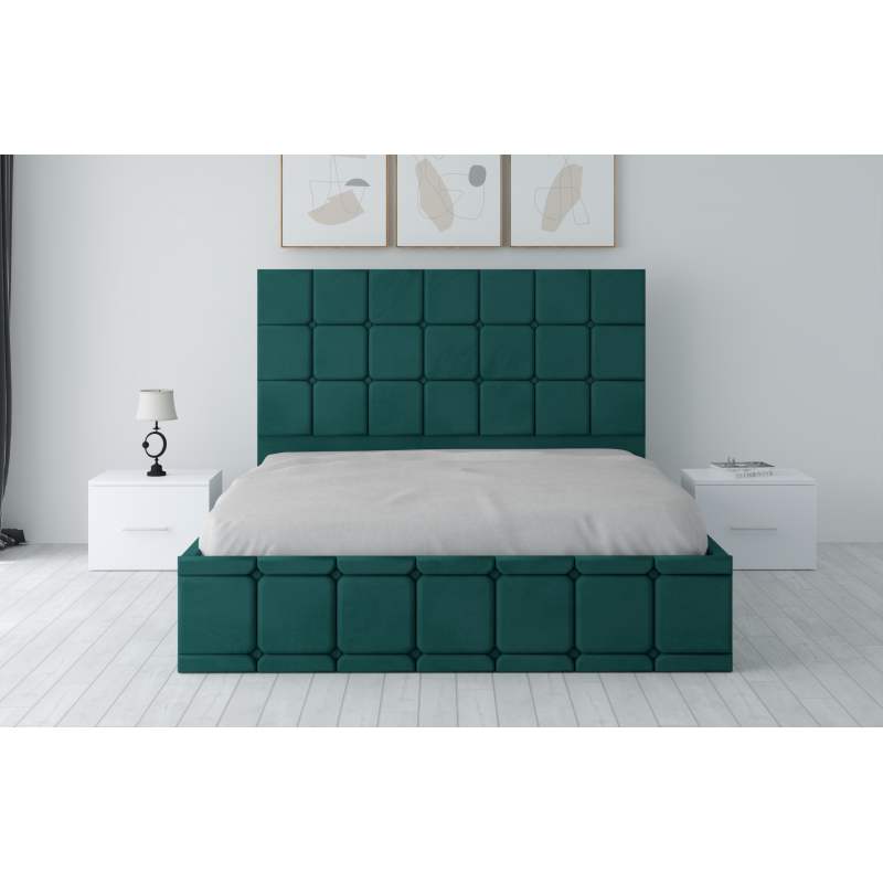 Pat Tapitat Regal Verde din stofa...
