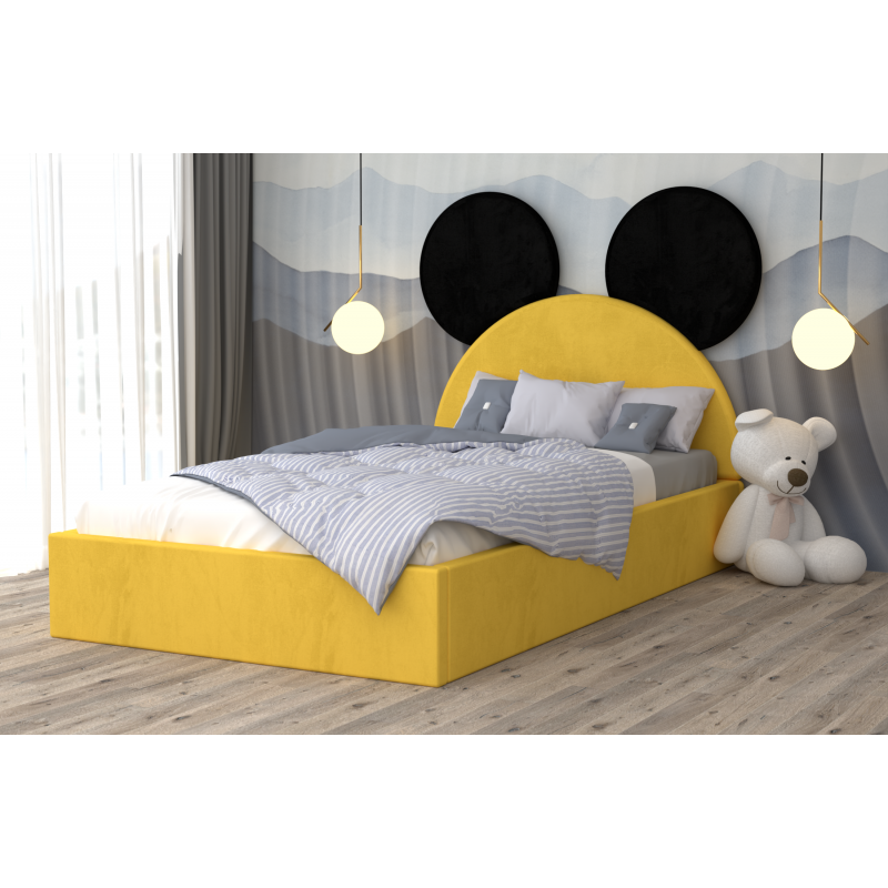 Pat Tapitat Mickey Negru Galben...
