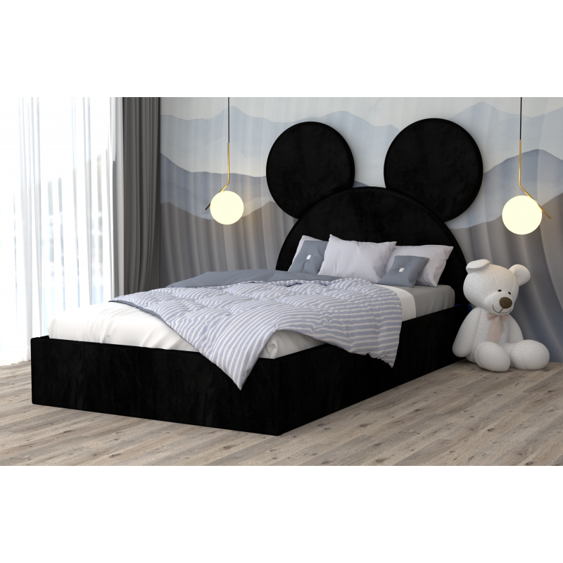 Pat Tapitat Mickey Negru Negru cu...