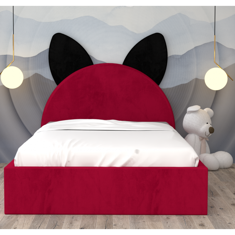 Pat Tapitat Kitty Negru Rosu Rosu cu...