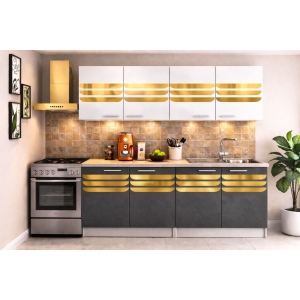 Bucatarie Dubai 180 cm Gri...