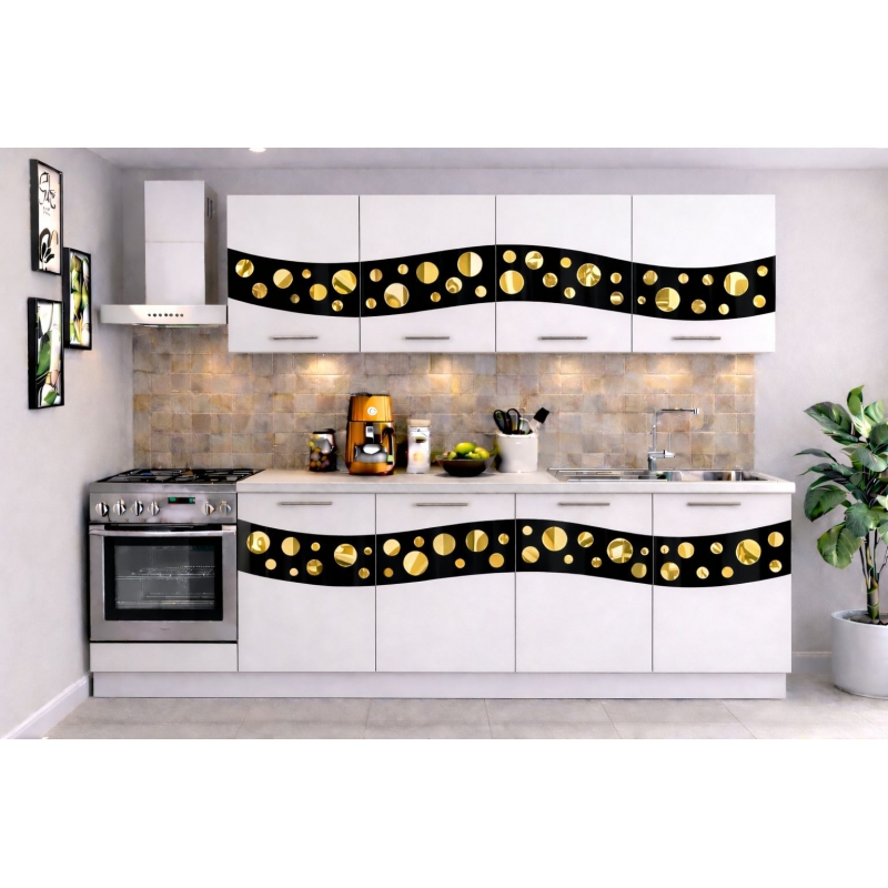 Bucatarie Madrid 180 cm Alb Ornament...