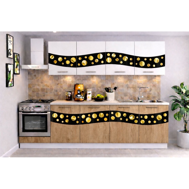 Bucatarie Madrid 180 cm Sonoma Alb...