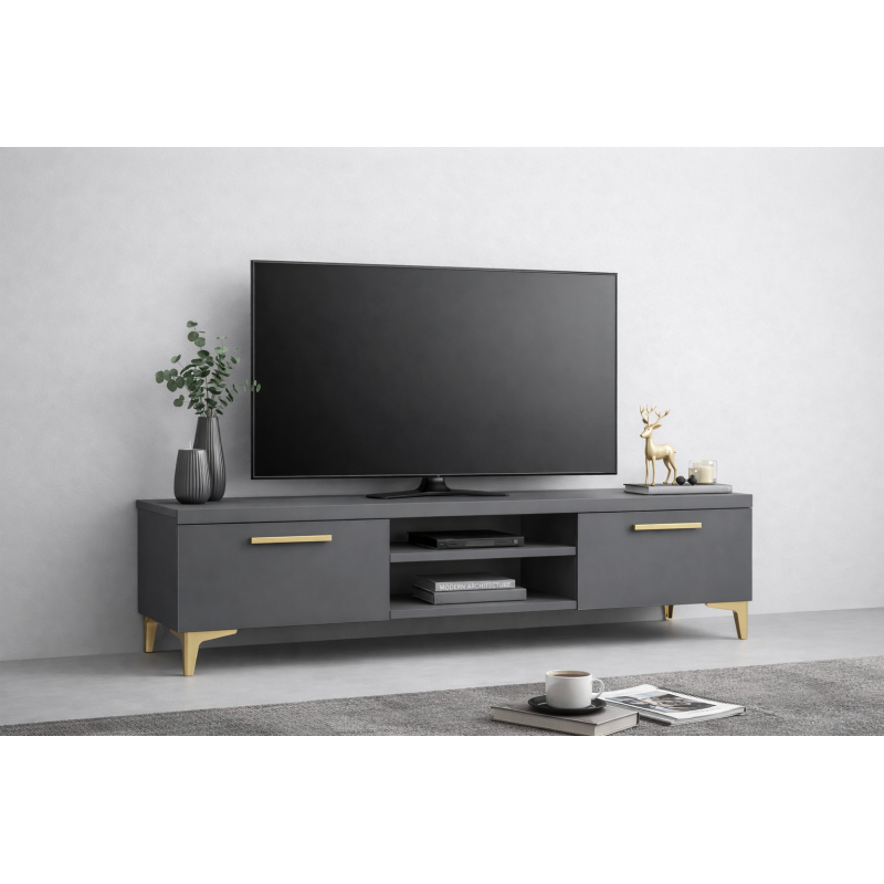 Comoda TV Living Viena 180 cm Gri Cod05