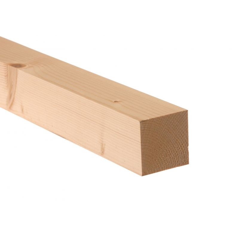 Stalp lemn rindeluit 9 cm x 9 cm